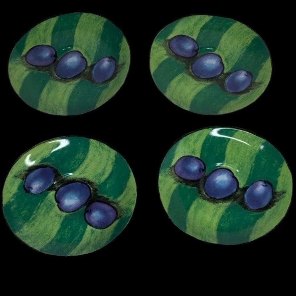 4 Misono Tuscany 4902 Oval Saucer Soojin Choi Art 7” in EUC